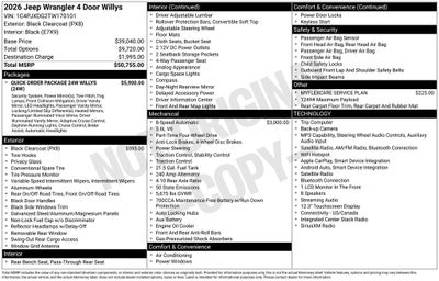 2026 Jeep Wrangler Willys