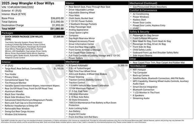 2025 Jeep Wrangler Willys