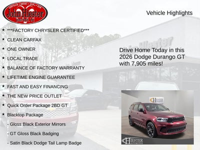 2026 Dodge Durango GT