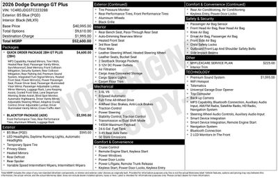 2026 Dodge Durango GT Plus