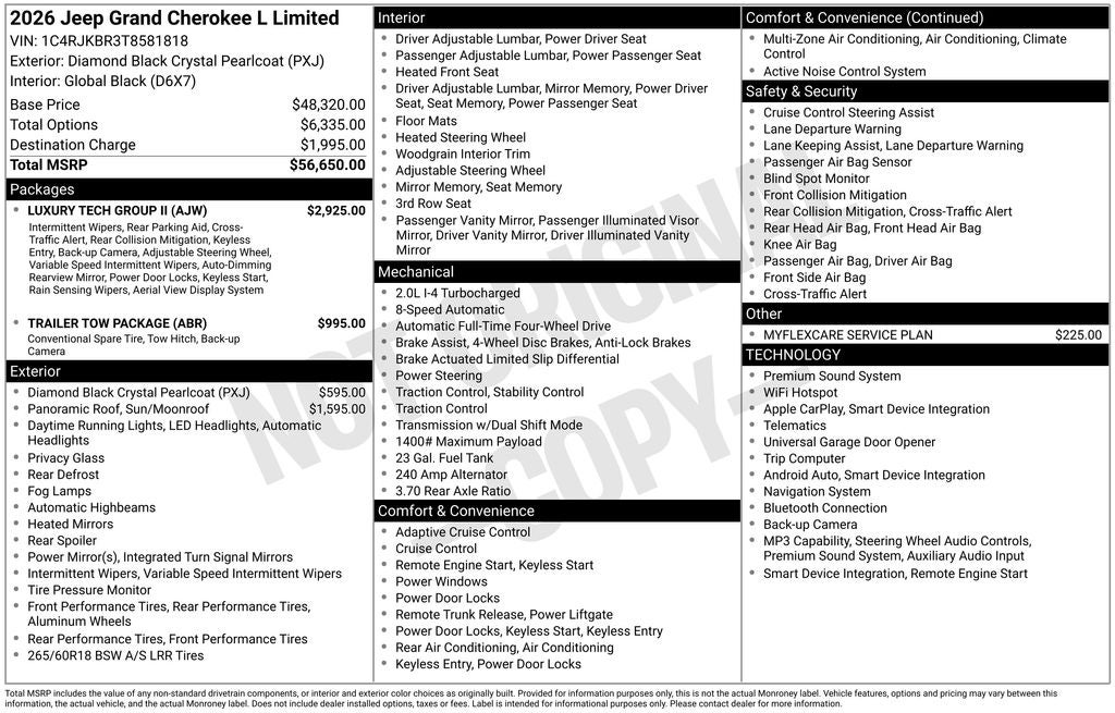 2026 Jeep Grand Cherokee L Limited