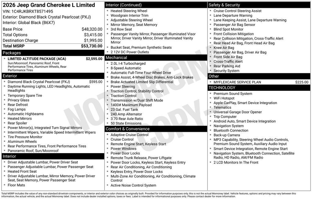 2026 Jeep Grand Cherokee L Limited