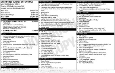 2024 Dodge Durango SRT 392