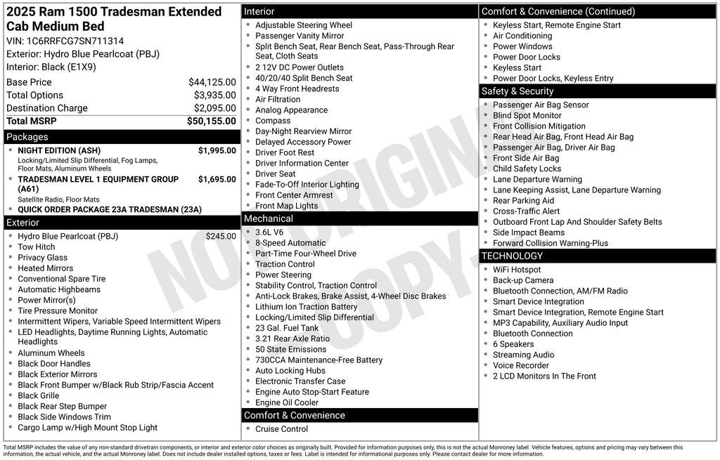 2025 RAM 1500 Tradesman