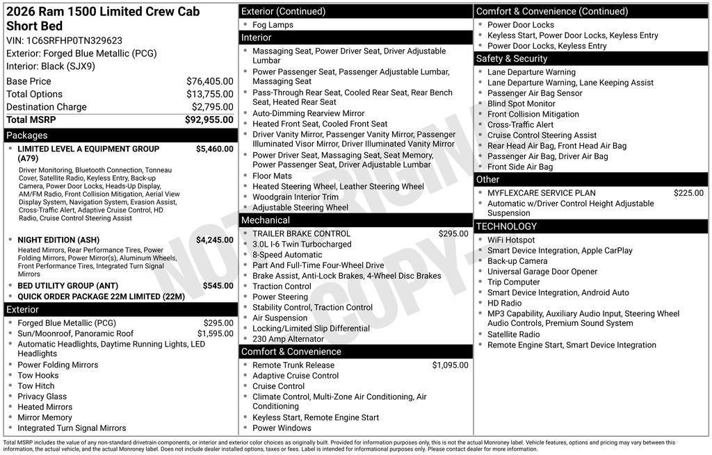 2026 RAM 1500 Limited
