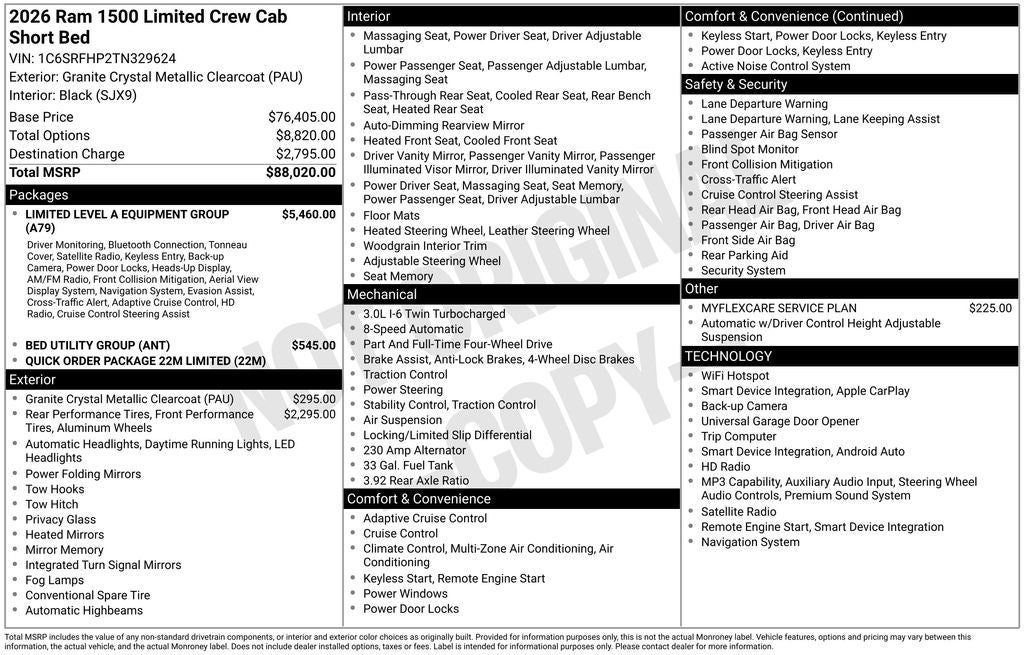 2026 RAM 1500 Limited