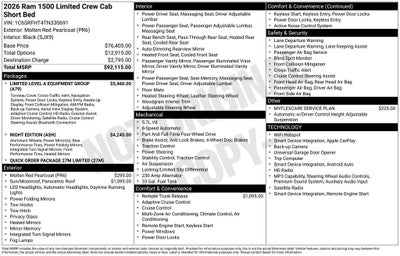 2026 RAM 1500 Limited