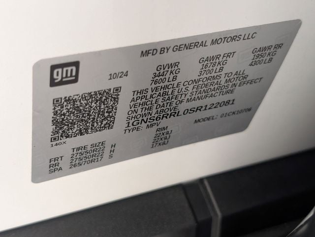 2025 Chevrolet Tahoe RST