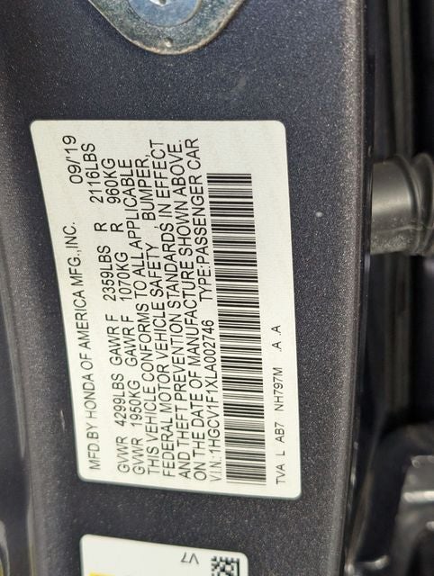 2020 Honda Accord LX