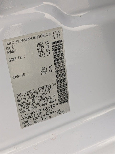 2023 Nissan Altima 2.5 SR