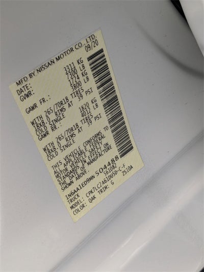 2021 Nissan Titan SV