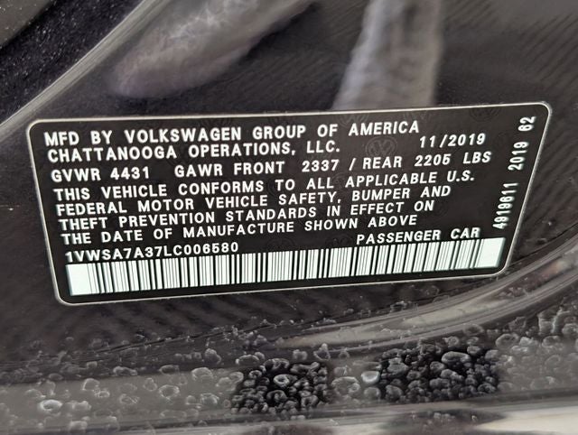 2020 Volkswagen Passat 2.0T SE