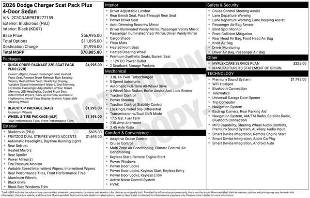 2026 Dodge Charger Scat Pack Plus