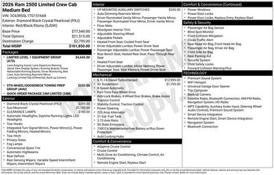 2026 RAM 2500 Limited