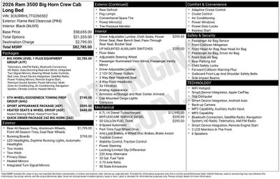 2026 RAM 3500 Big Horn