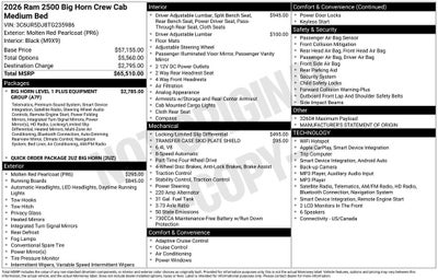 2026 RAM 2500 Big Horn