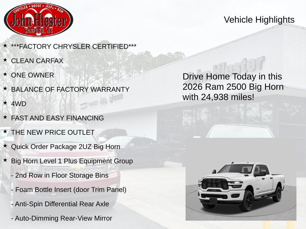 2026 RAM 2500 Big Horn