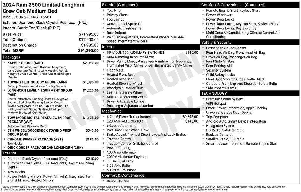 2024 RAM 2500 Longhorn