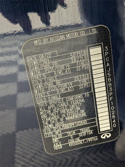 2023 INFINITI QX50 LUXE