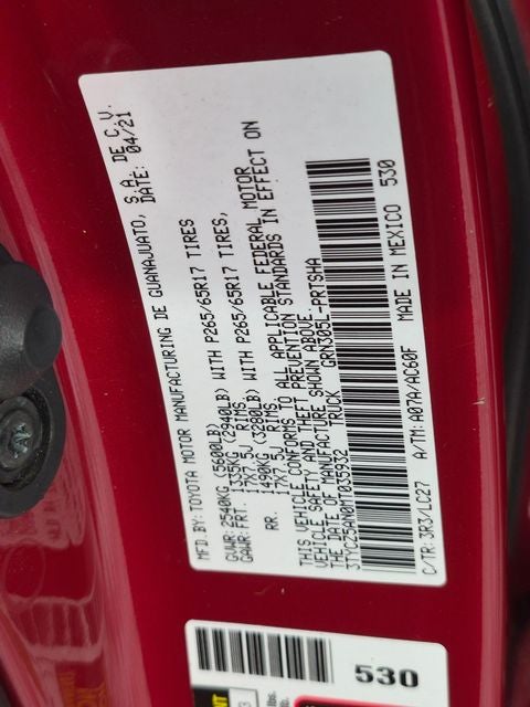 2021 Toyota Tacoma TRD Sport V6