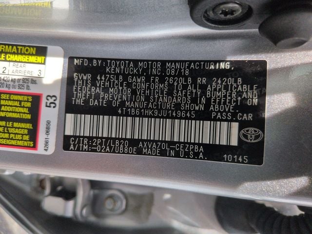 2018 Toyota Camry XSE