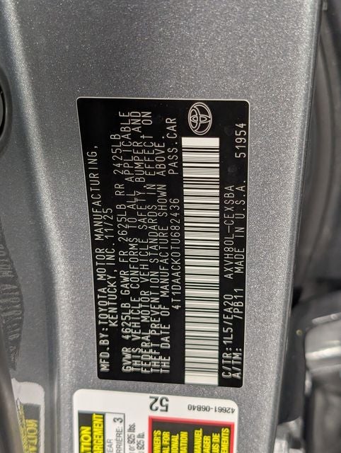 2026 Toyota Camry SE