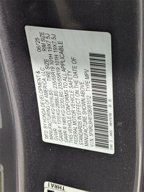 2025 Honda Odyssey Touring