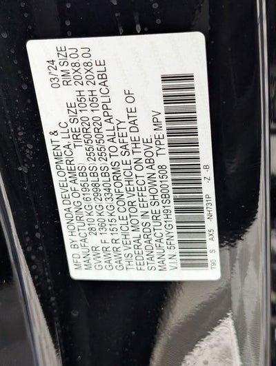 2025 Honda Pilot Black Edition