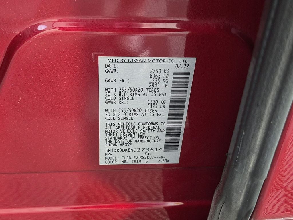 2022 Nissan Pathfinder Platinum