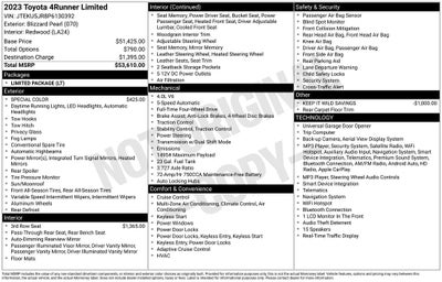2023 Toyota 4Runner Limited