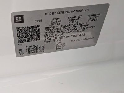 2019 Chevrolet Silverado 2500 HD LTZ