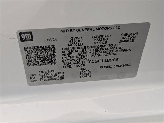 2025 Chevrolet Silverado 3500 HD LT DRW