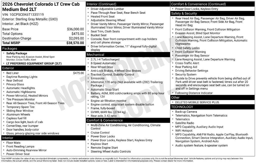 2026 Chevrolet Colorado LT