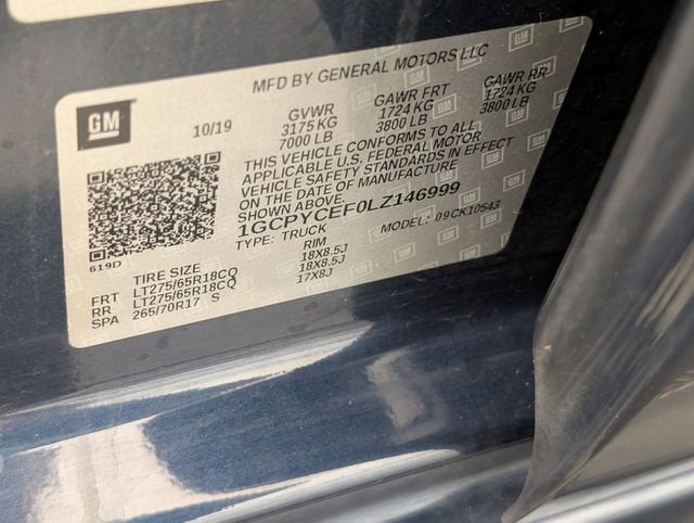 2020 Chevrolet Silverado 1500 Custom Trail Boss