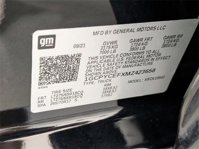 2021 Chevrolet Silverado 1500 Custom Trail Boss