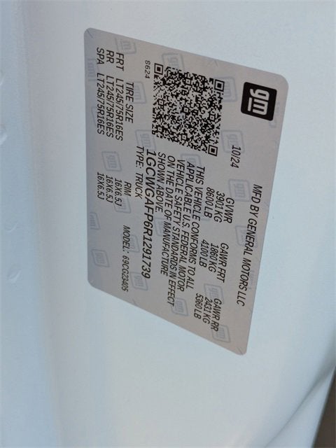 2024 Chevrolet Express Cargo 2500 WT