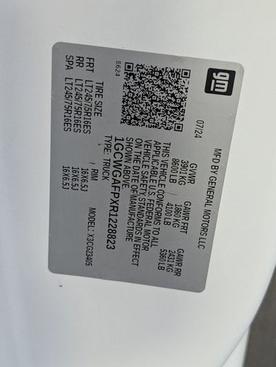 2024 Chevrolet Express Cargo 2500 WT