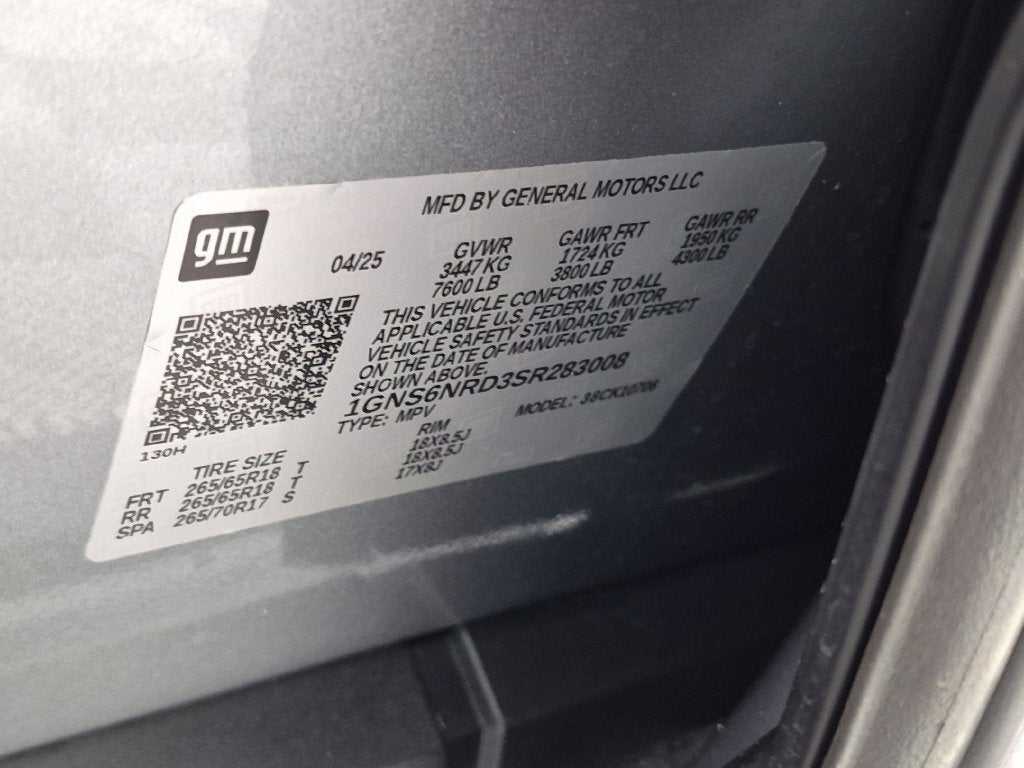 2025 Chevrolet Tahoe LT