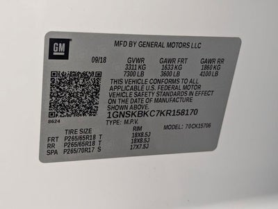 2019 Chevrolet Tahoe LT