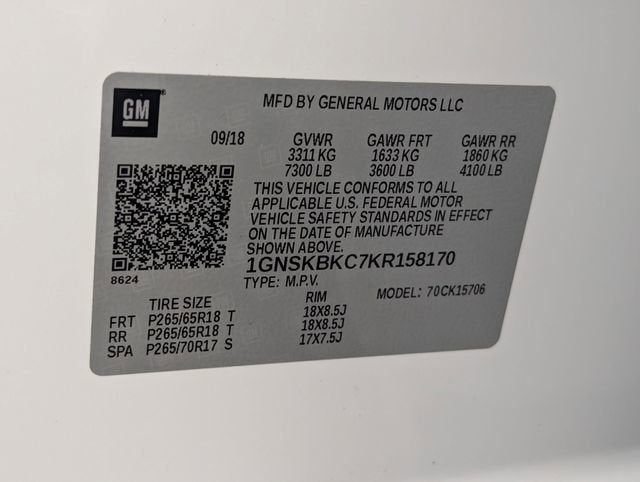 2019 Chevrolet Tahoe LT