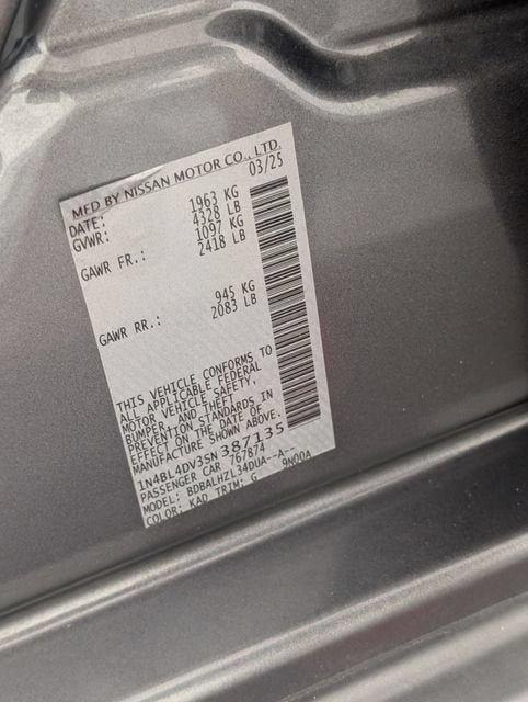 2025 Nissan Altima SV