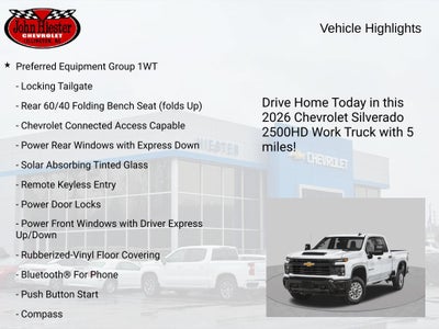 2026 Chevrolet Silverado 2500 HD WT