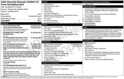 2026 Chevrolet Silverado 2500 HD LTZ