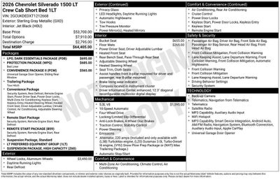 2026 Chevrolet Silverado 1500 LT