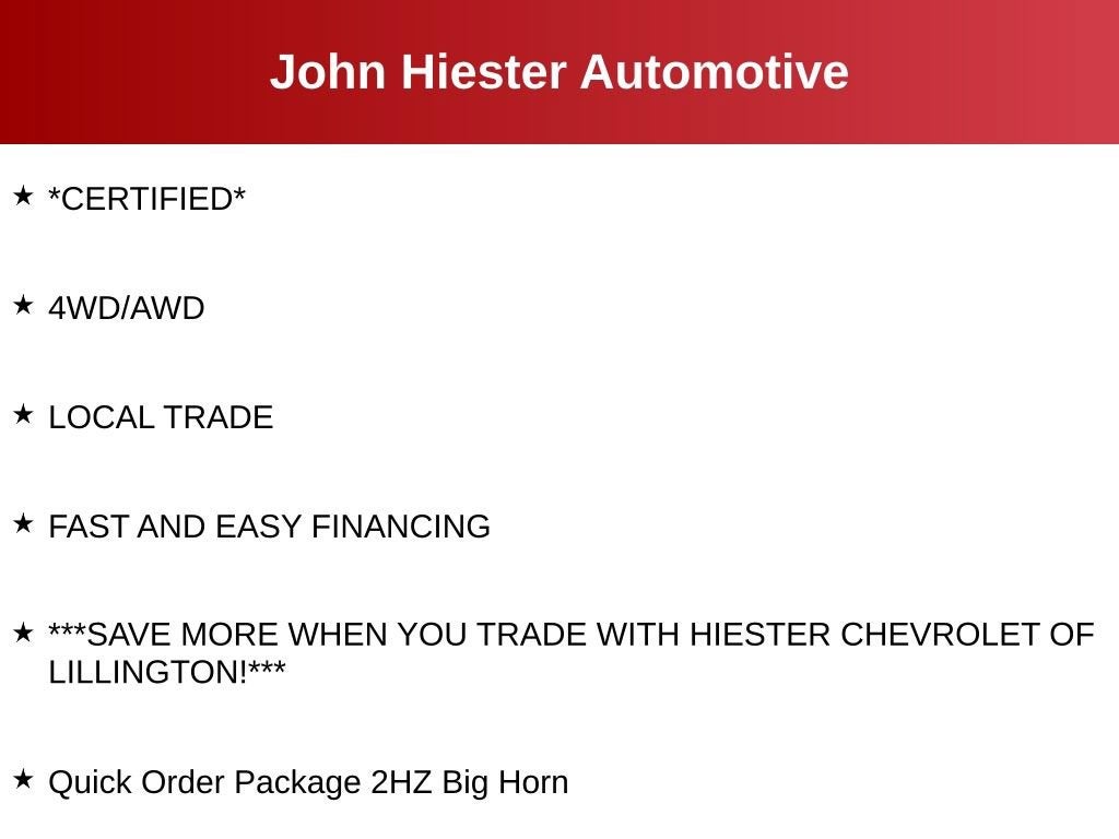 2019 RAM 2500 Big Horn