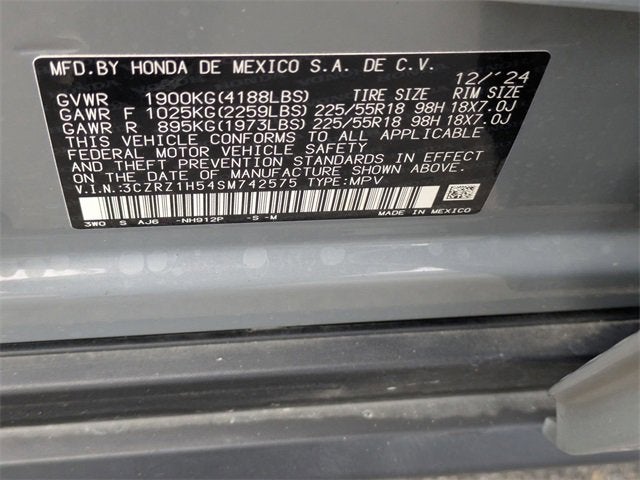 2025 Honda HR-V Sport