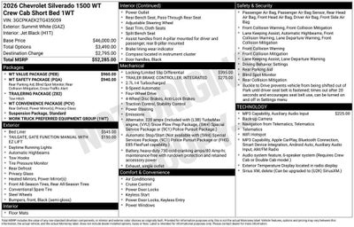 2026 Chevrolet Silverado 1500 WT