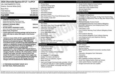2026 Chevrolet Equinox EV LT