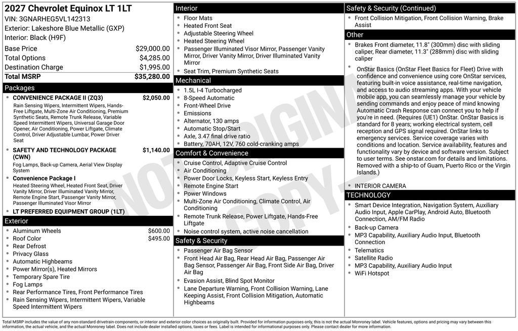 2027 Chevrolet Equinox LT