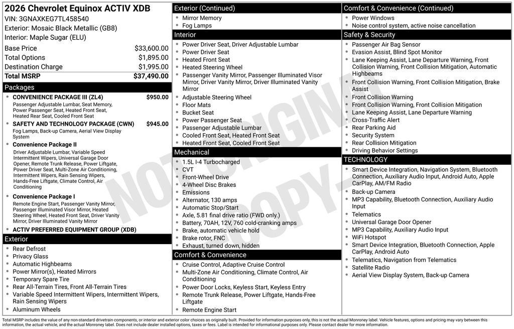 2026 Chevrolet Equinox ACTIV